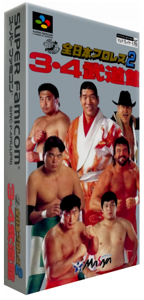 Zen-nihon Pro Wres 2 - 3-4 Budoukan — box-3D (JP)