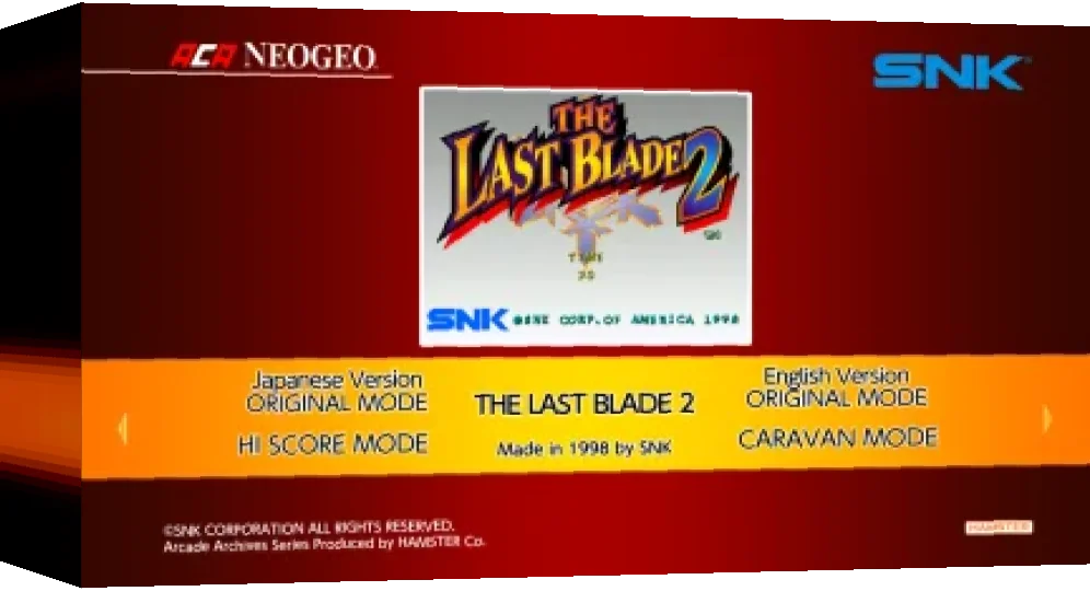 Aca Neogeo The Last Blade 2 — box-3D (WOR)