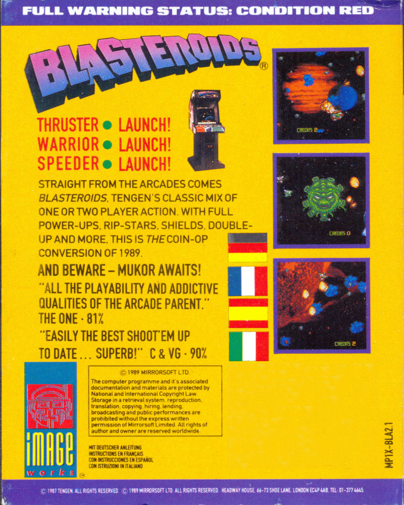 Blasteroids — box-2D-back (EU)