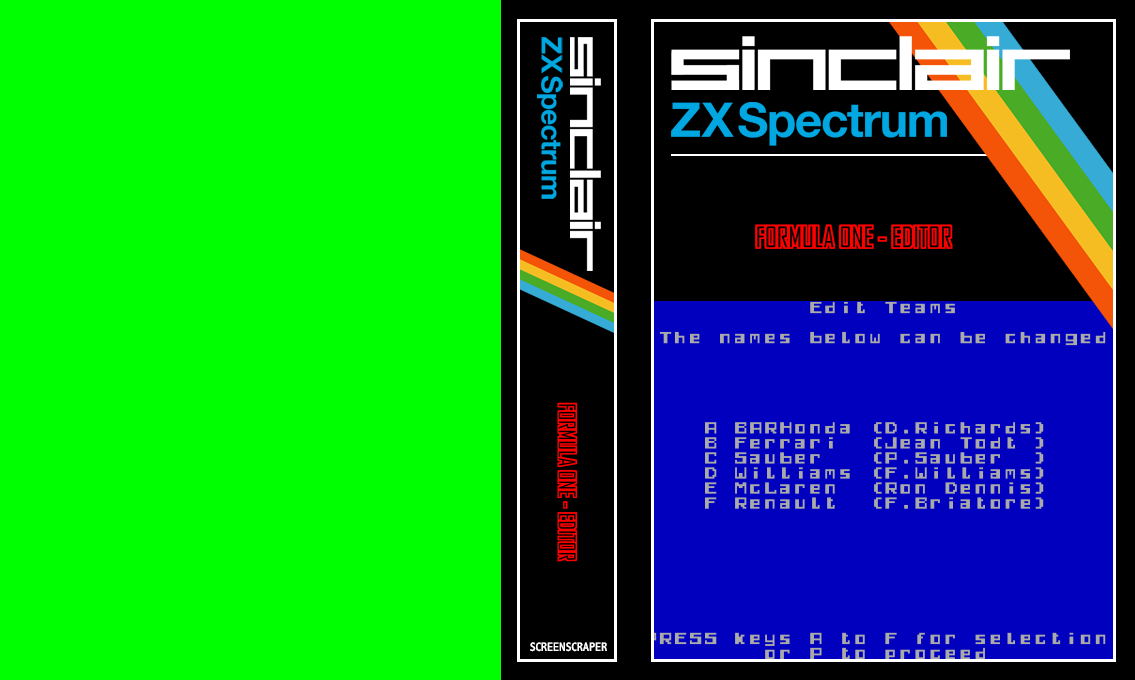 Formula One - Editor — box-texture (SS)