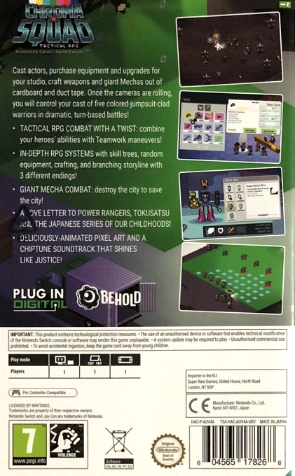 Chroma Squad — box-2D-back (EU)