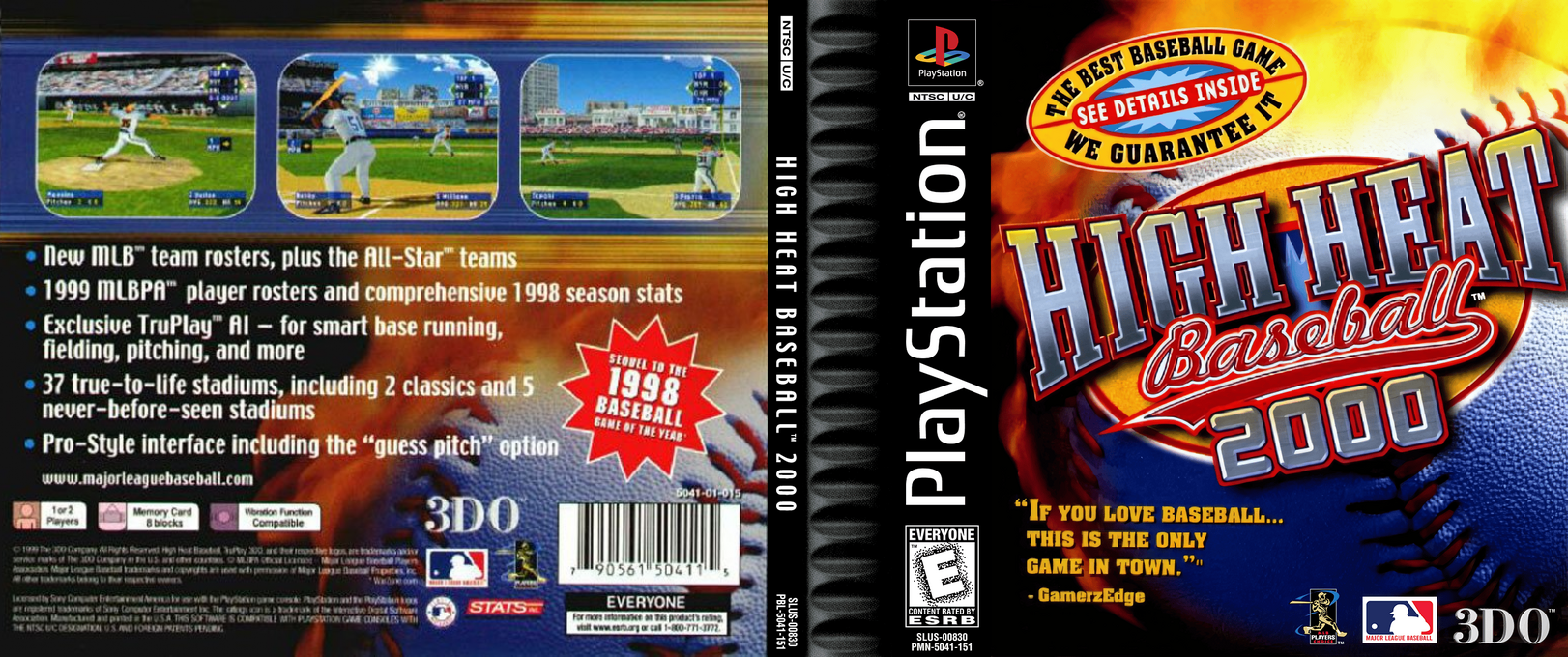 High Heat Baseball 2000 — box-texture (US)