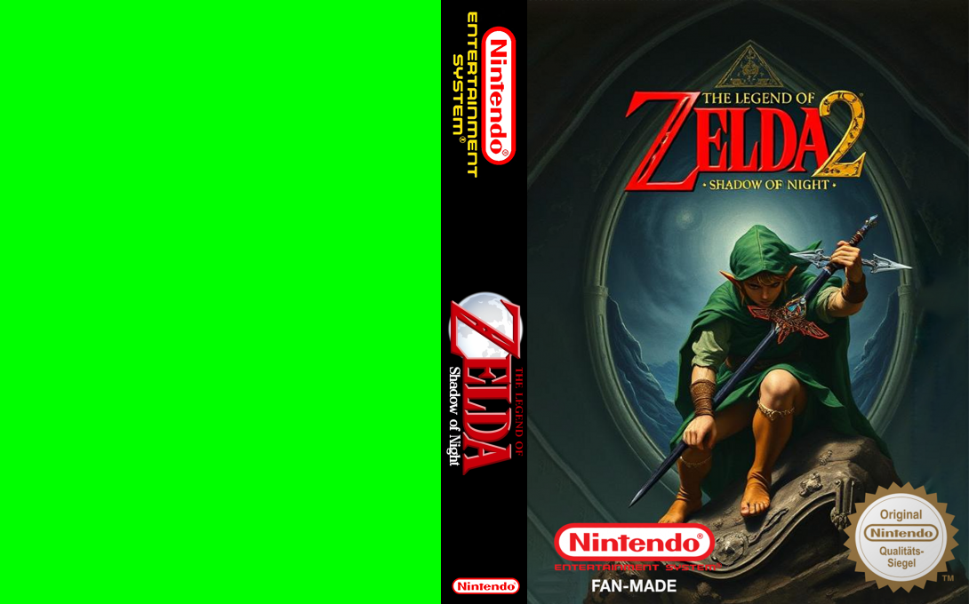 The Legend Of Zelda II: Shadow Of Night — box-texture (WOR)