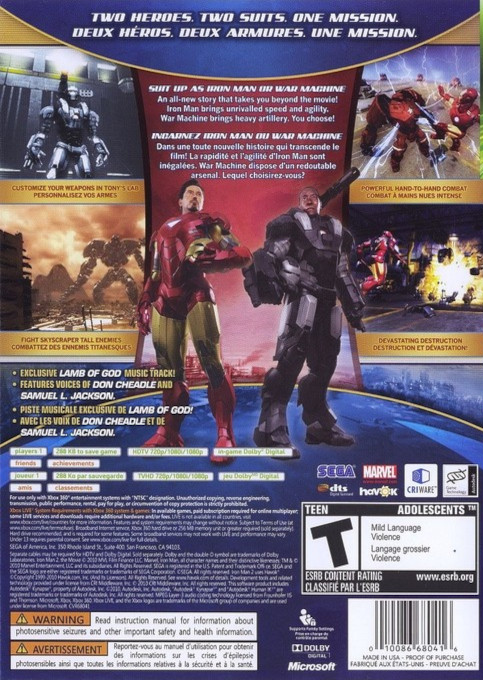Iron Man 2 — box-2D-back (US)