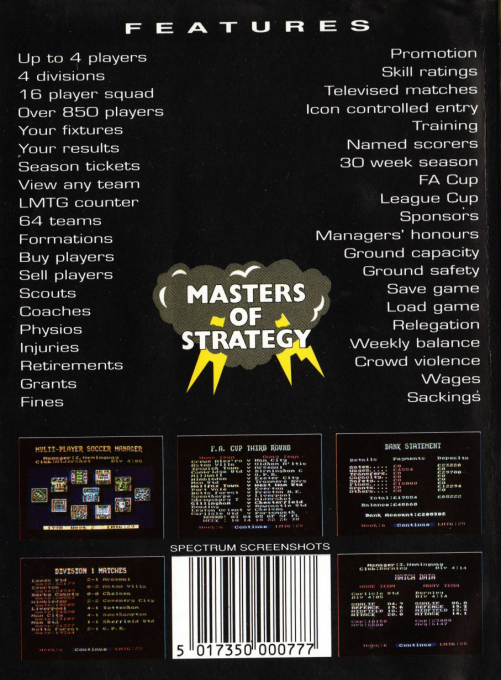 Multi-player Soccer Manager — box-2D-back (EU)