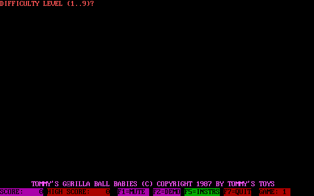 Tommy's Gorilla Ball Babies — sstitle (WOR)
