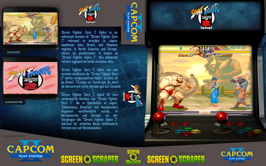 Street Fighter Zero 2 Alpha — box-texture (SS)