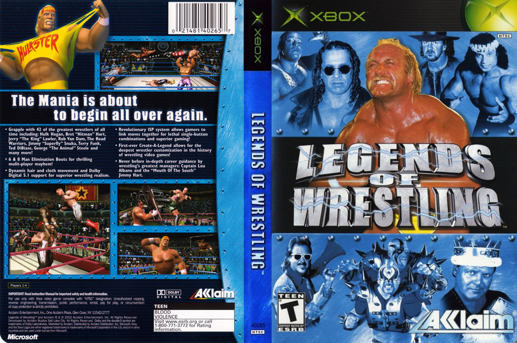Legends Of Wrestling — box-texture (US)