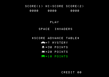 Space Invaders Arcade Emulator — sstitle (EU)