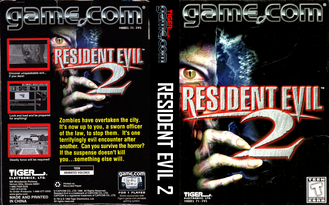 Resident Evil 2 — box-texture (US)