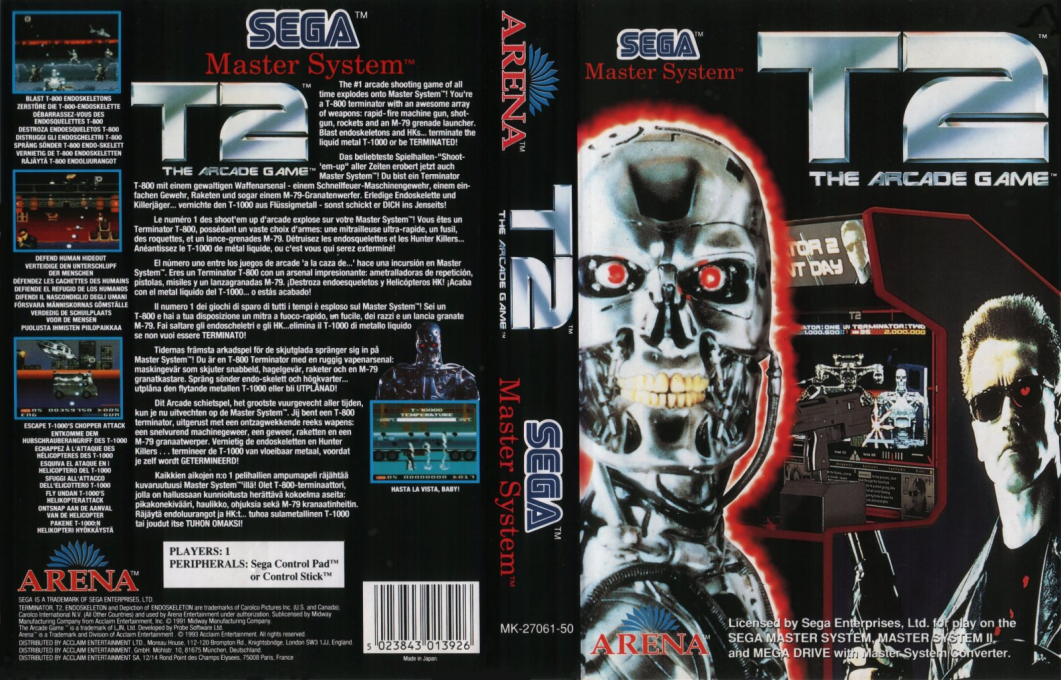 T2 - The Arcade Game — box-texture (EU)