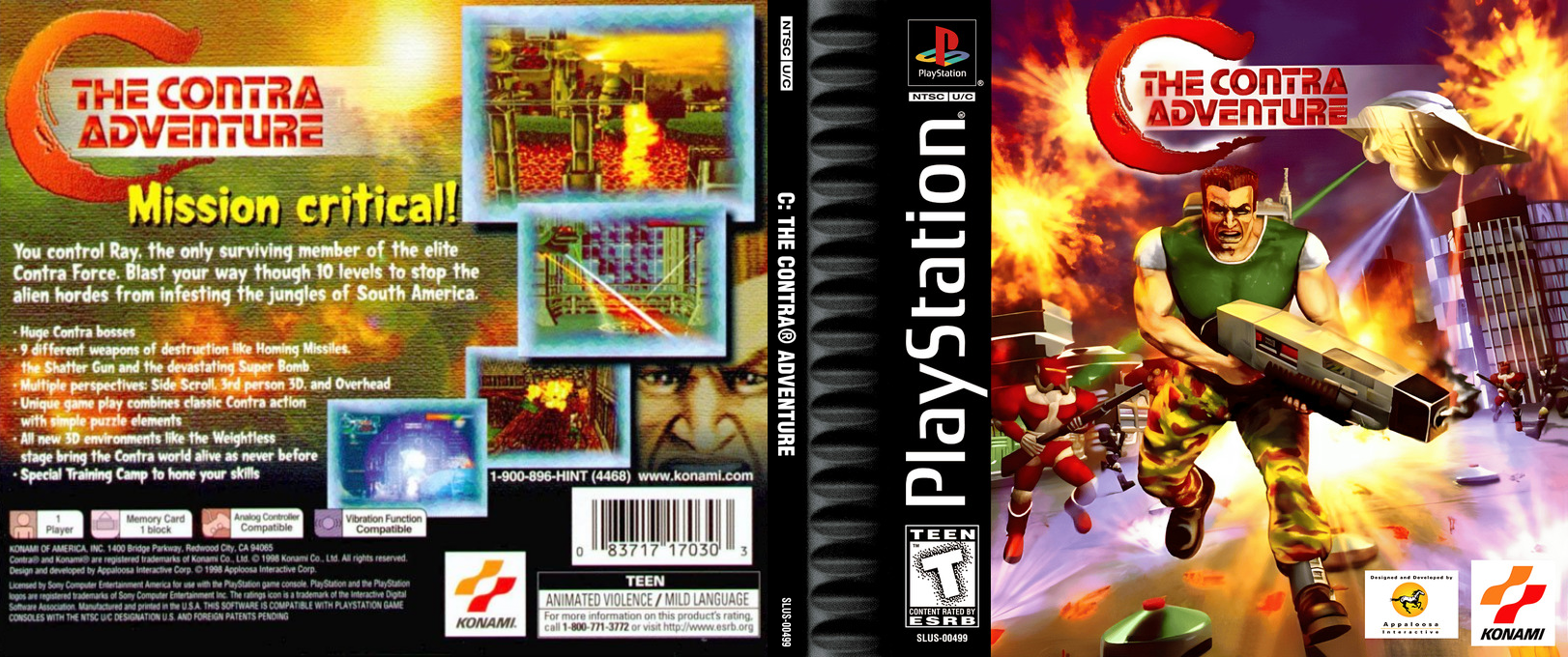 C - The Contra Adventure — box-texture (US)