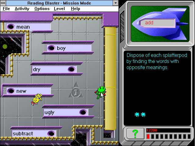 Reading Blaster: Invasion of the Word Snatchers — ss (WOR)