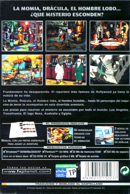 Hollywood Monsters — box-2D-back (SP)