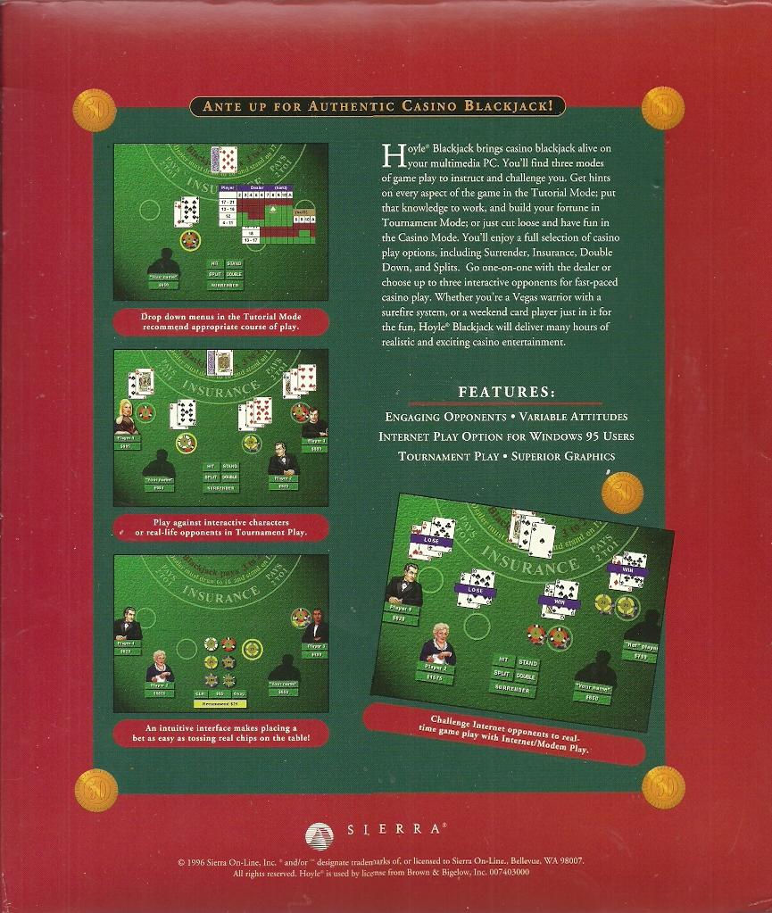 Hoyle Blackjack — box-2D-back (WOR)