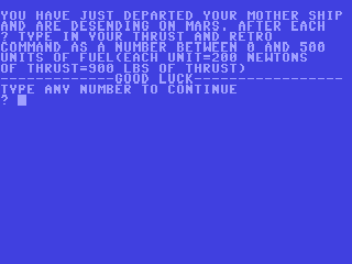 Lander X — ss (WOR)