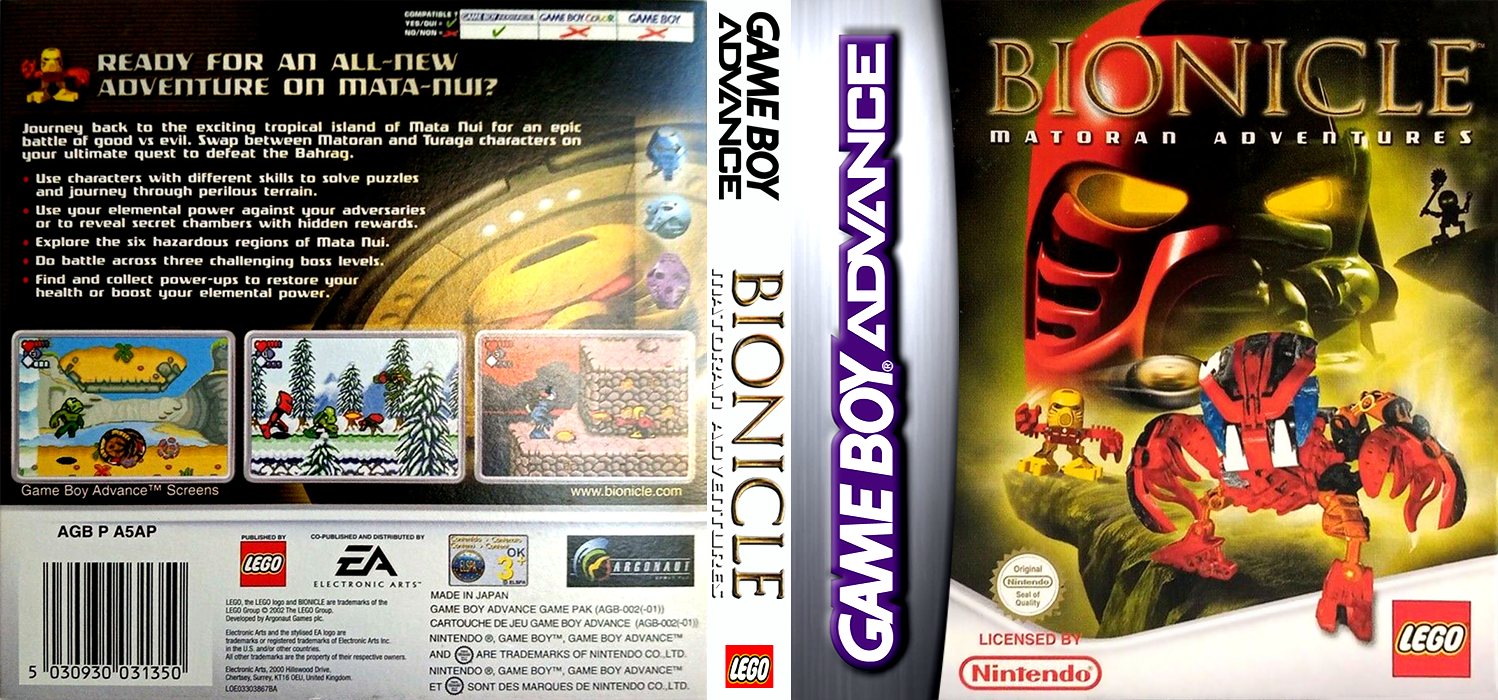 Bionicle - Matoran Adventures — box-texture (EU)
