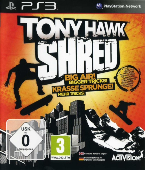 Tony Hawk - Shred box art