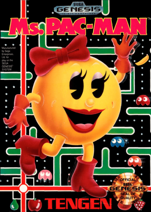 Ms. Pac-man box art