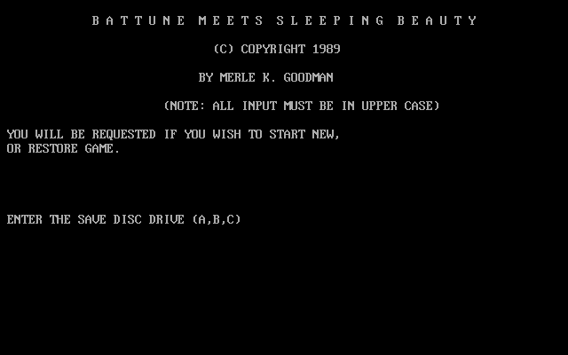 Battune Meets Sleeping Beauty box art
