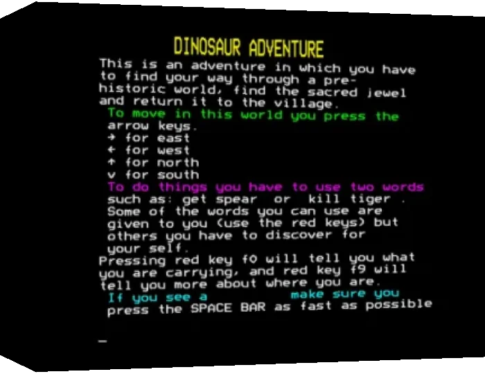 Dinosaur Adventure — box-3D (WOR)