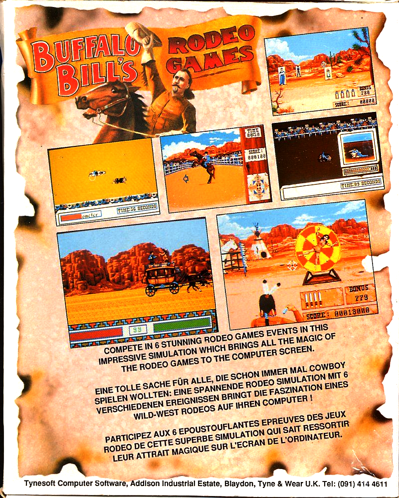 Buffalo Bill's Wild West Show — box-2D-back (EU)