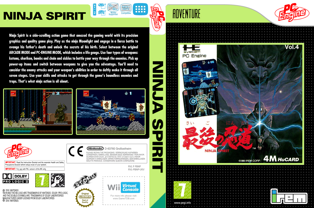 Ninja Spirit — box-texture (EU)