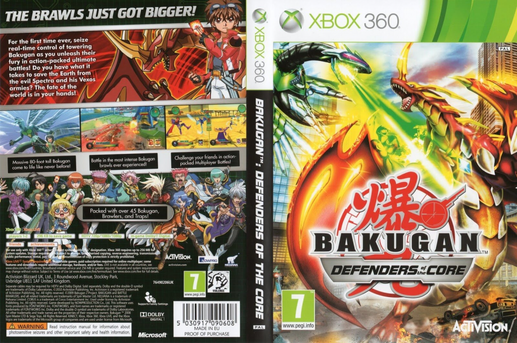 Bakugan Battle Brawlers - Les Protecteurs De La Terre — box-texture (EU)