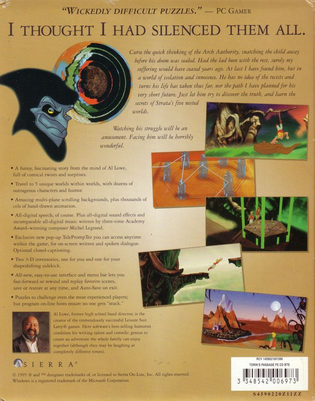 Torin's Passage — box-2D-back (EU)