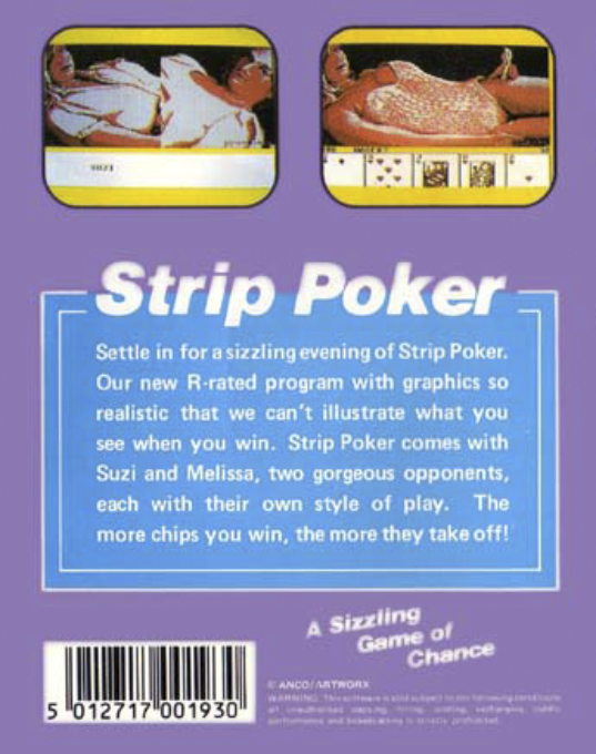 Strip Poker - A Sizzling Game Of Chance — box-2D-back (EU)