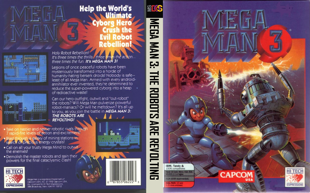 Mega Man 3 - The Robots Are Revolting — box-texture (US)