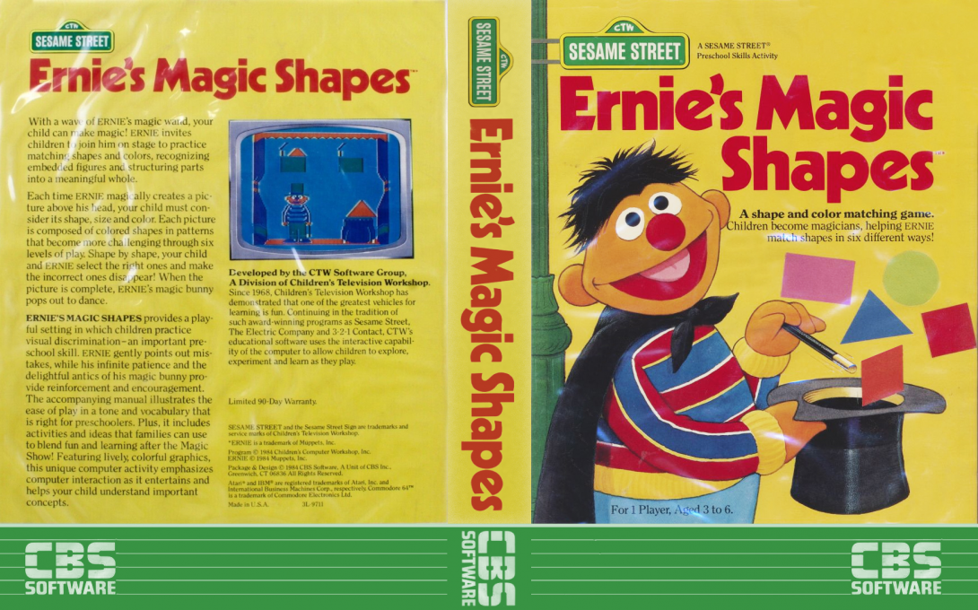 Ernie's Magic Shapes — box-texture (US)