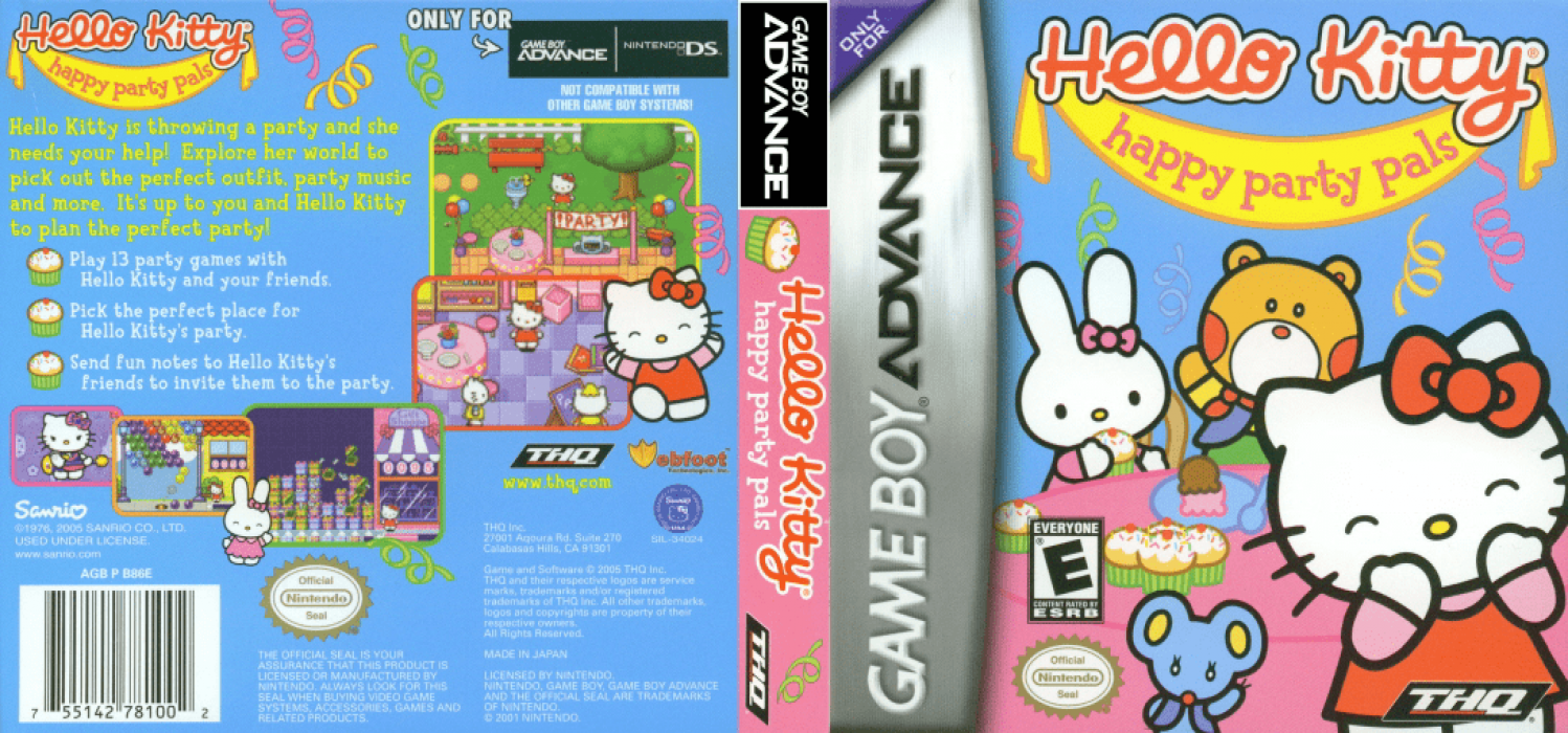 Hello Kitty - Happy Party Pals — box-texture (US)