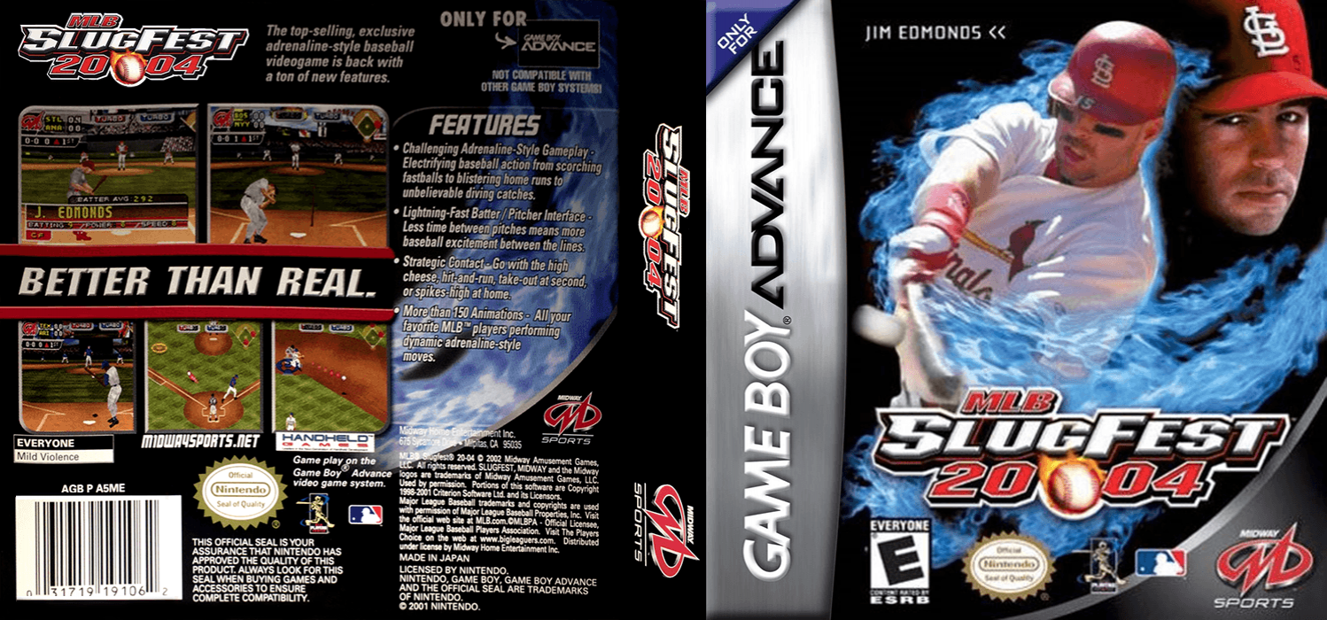 MLB SlugFest 2004 — box-texture (US)