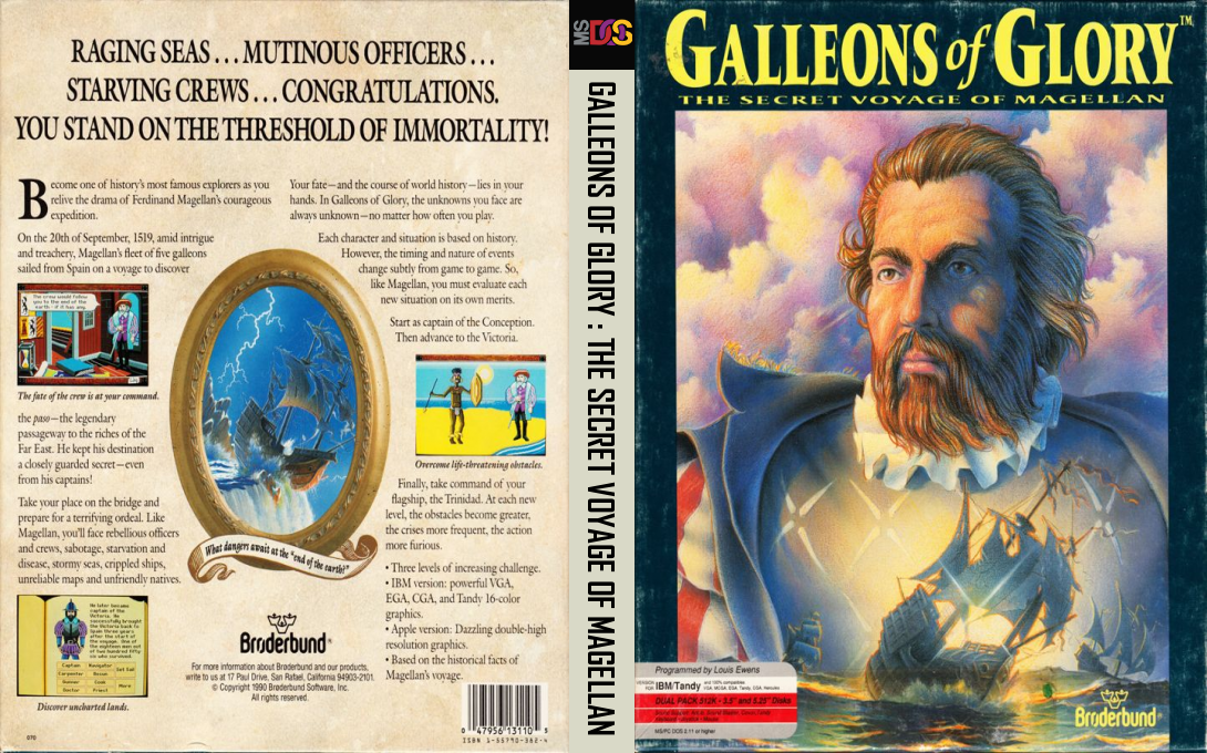 Galleons of Glory - The Secret Voyage of Magellan — box-texture (US)