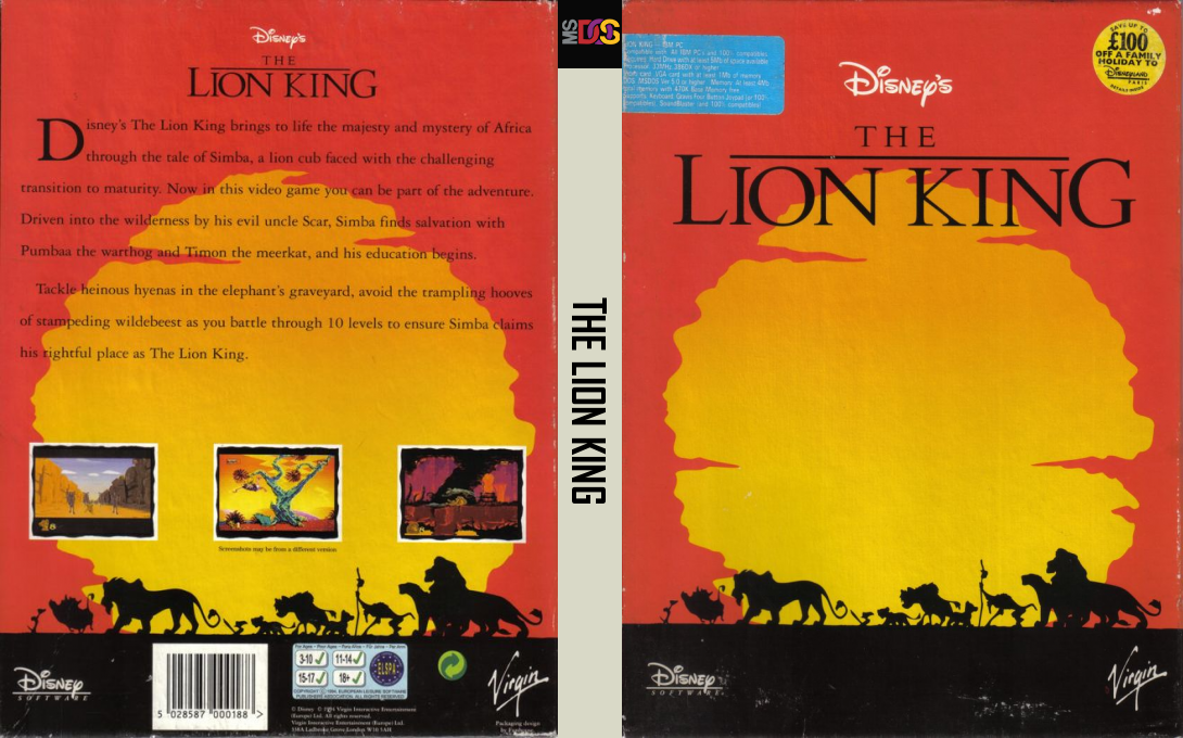 The Lion King — box-texture (EU)
