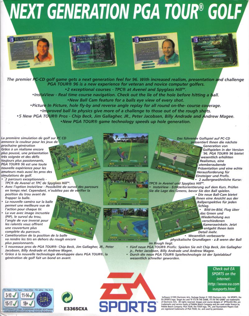 Pga Tour 96 — box-2D-back (UK)