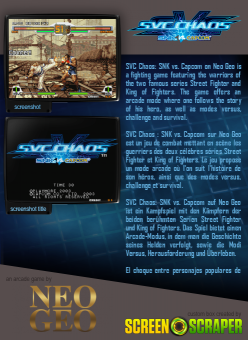 SNK vs. Capcom : SVC Chaos — box-2D-back (SS)