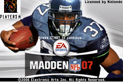 Madden NFL 07 — sstitle (US)