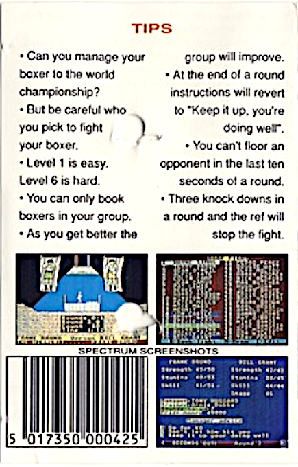Boxing Manager — box-2D-back (EU)