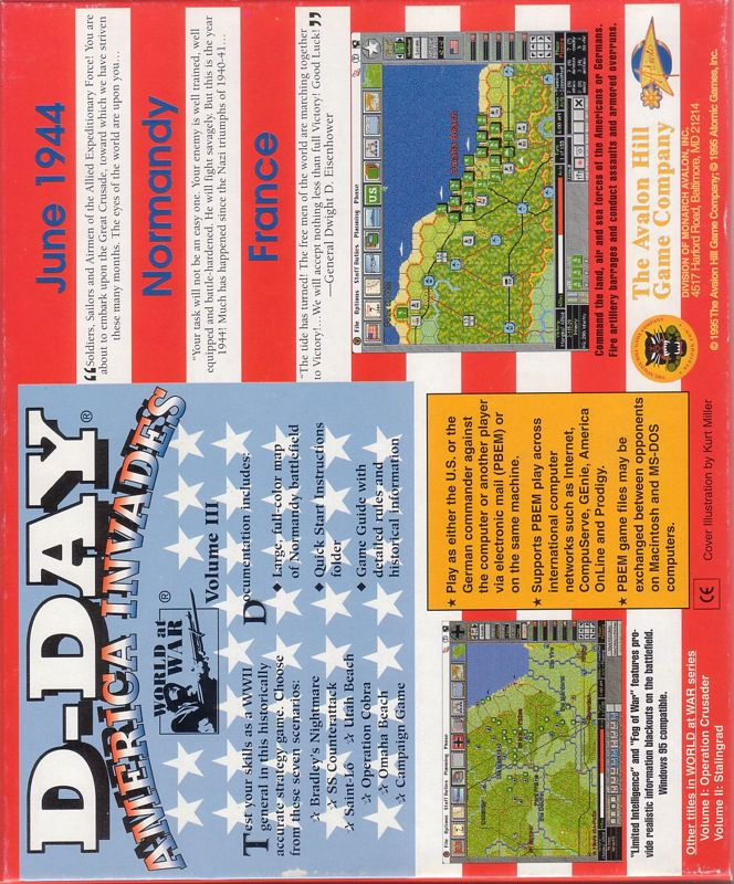 D-day - America Invades — box-2D-back (US)