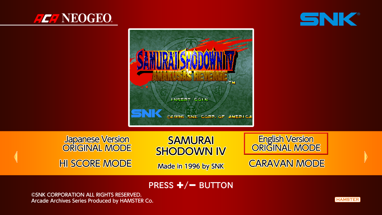 Aca Neogeo Samurai Shodown 4 — sstitle (WOR)