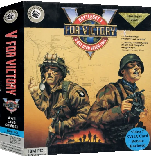 V For Victory - D-day Utah Beach — box-3D (US)