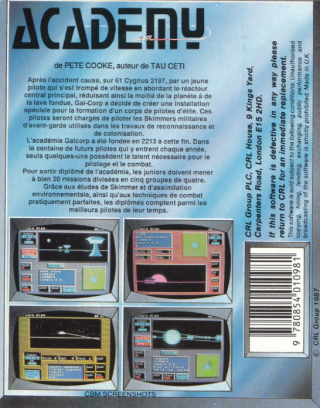 Academy — box-2D-back (FR)