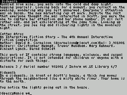 ZxZvm - Cattus Atrox - An Interactive Fiction Story — ss (WOR)