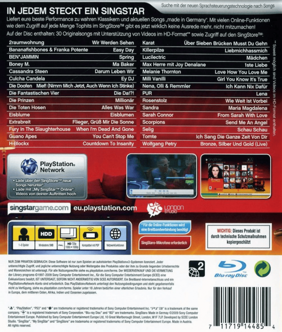 SingStar Made in Germany — box-2D-back (DE)