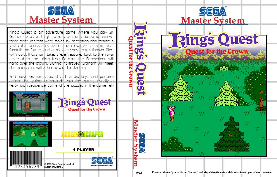 King's Quest - Quest For The Crown — box-texture (SS)