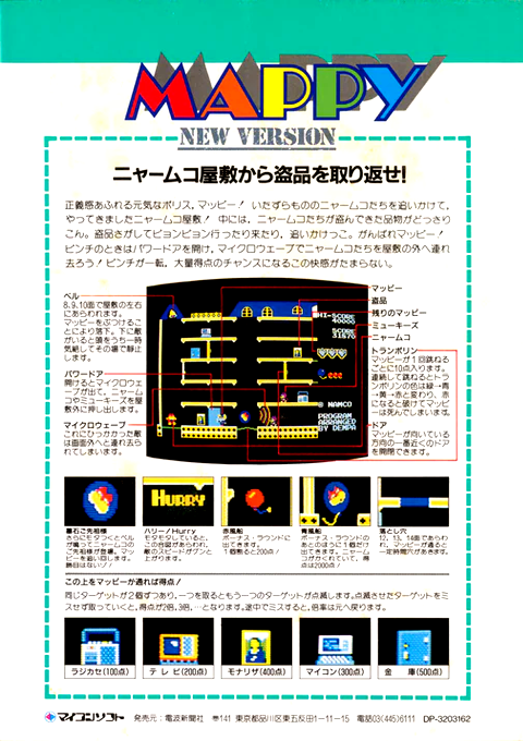 Mappy New Version — box-2D-back (JP)
