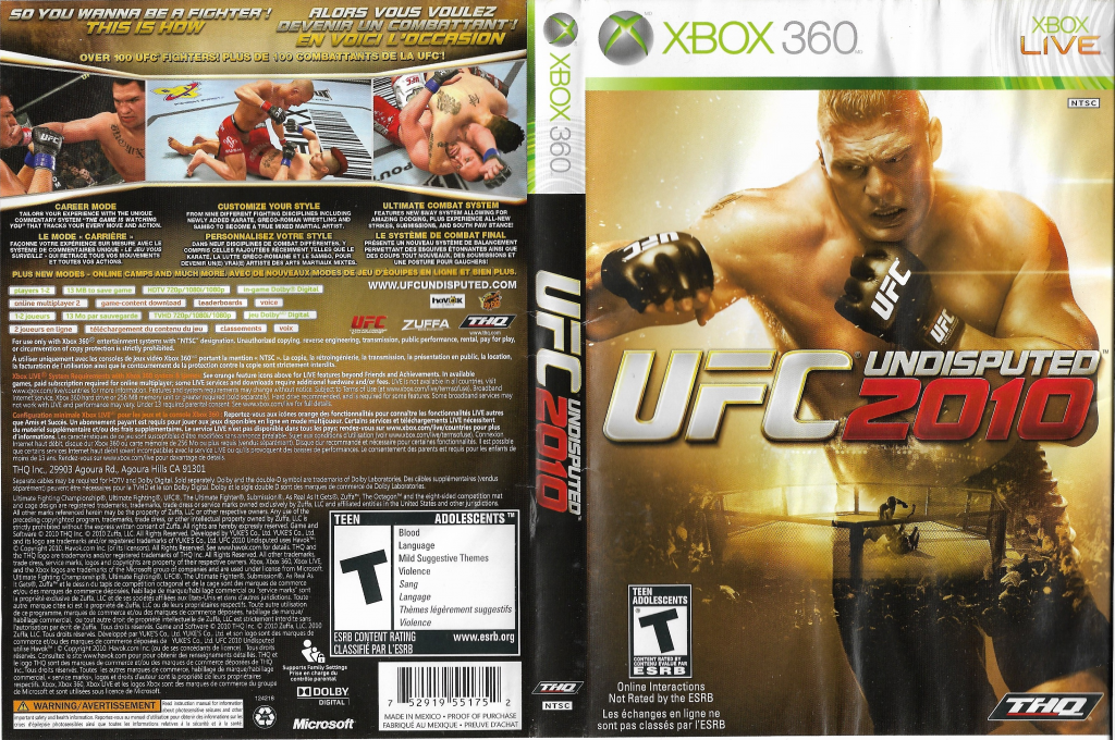 UFC Undisputed 2010 — box-texture (CA)