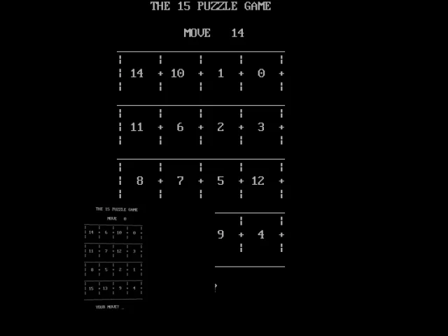 Fifteen Puzzle — mixrbv2 (WOR)
